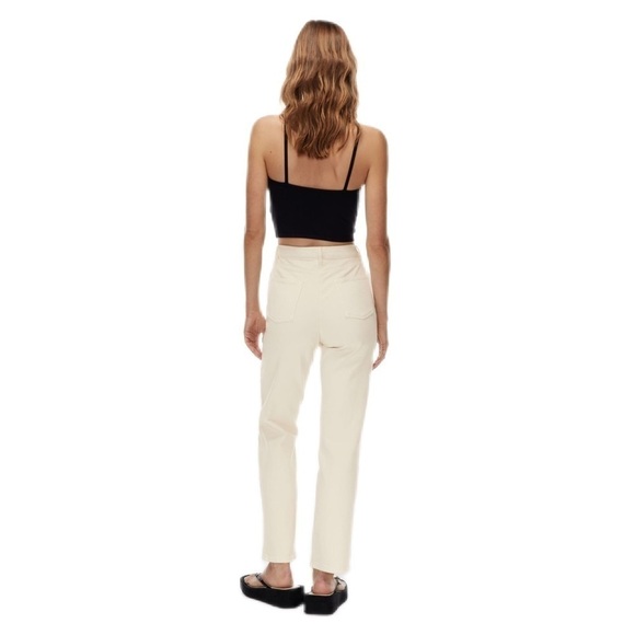 NWT Wilfred |  Free The Melin Pant High-Waisted Twill Pants Size 12 Short - Picture 4 of 10